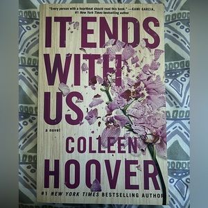 It Ends With Us book, author Colleen Hoover, paperback (never read)